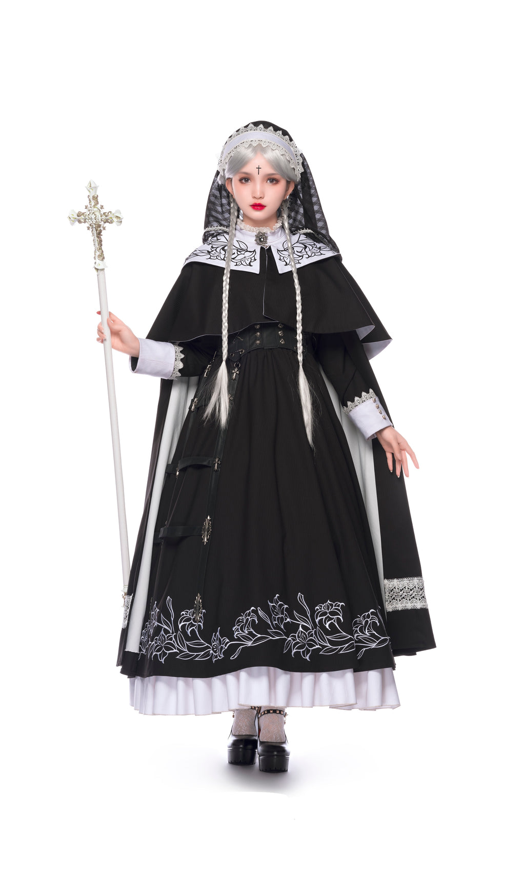 Lobnya | Gothic Nun OP Dress Set