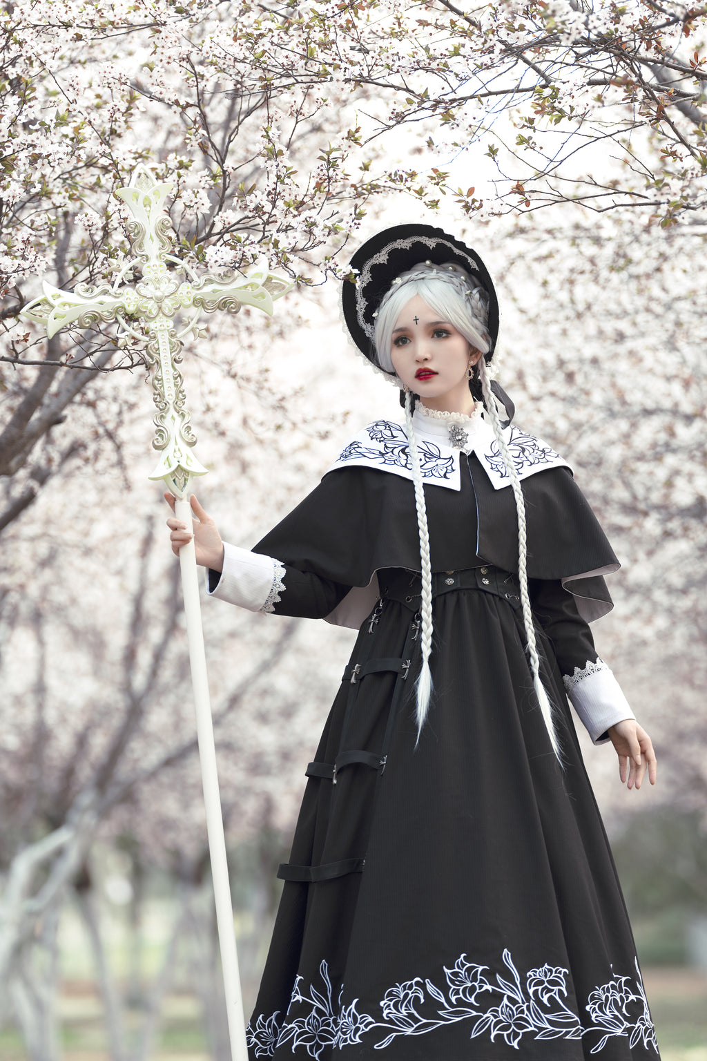 Lobnya | Gothic Nun OP Dress Set