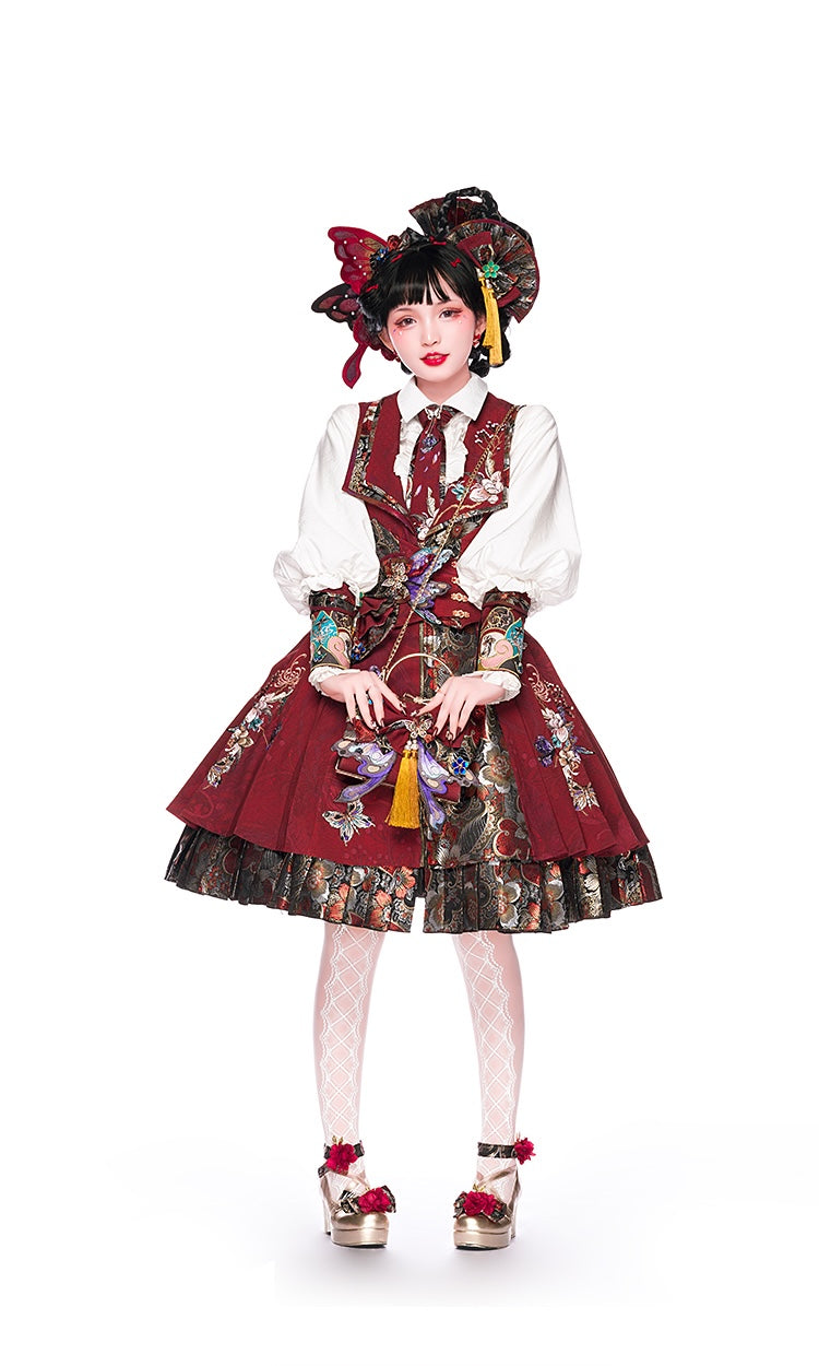 Zhaoge | Butterfly & Phoenix Eastern Fantasy Dress Set