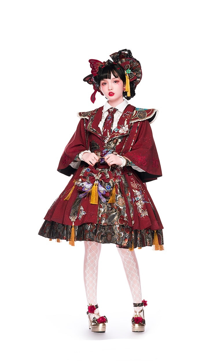 Zhaoge | Butterfly & Phoenix Eastern Fantasy Dress Set