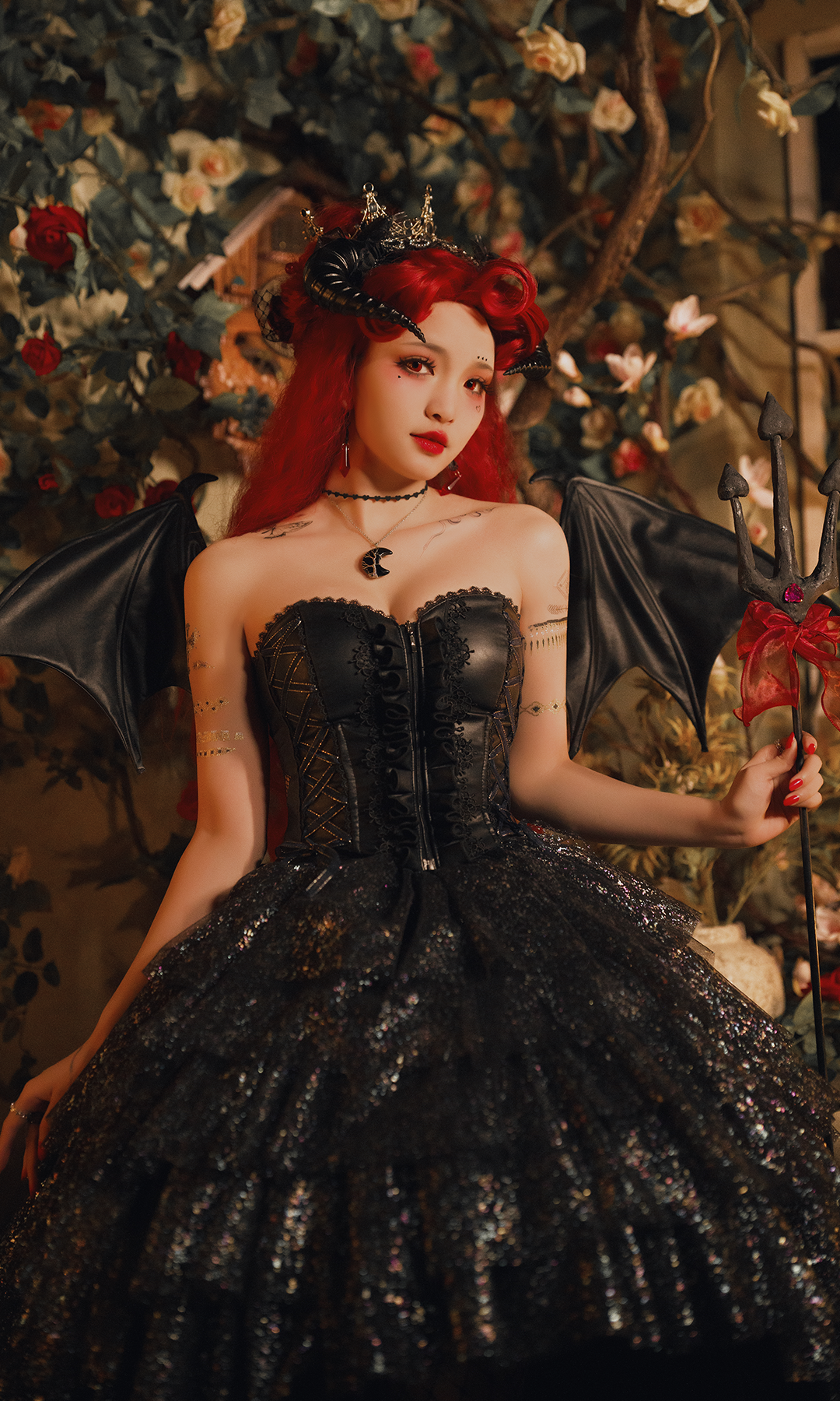 Arushalae | Twin Moon Devils Dress Set