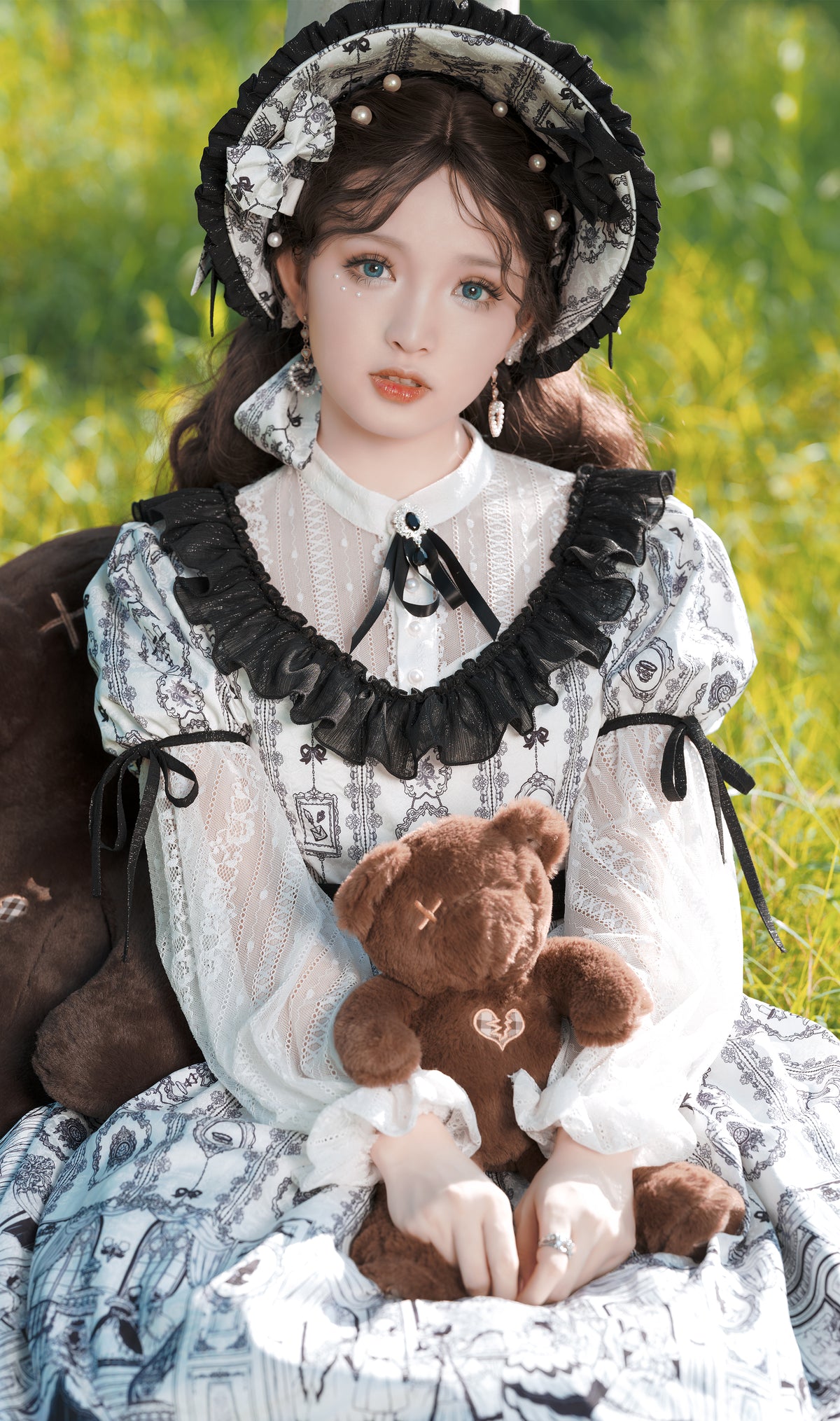 Porcelain Marionette | Dollcore OP Dress Set