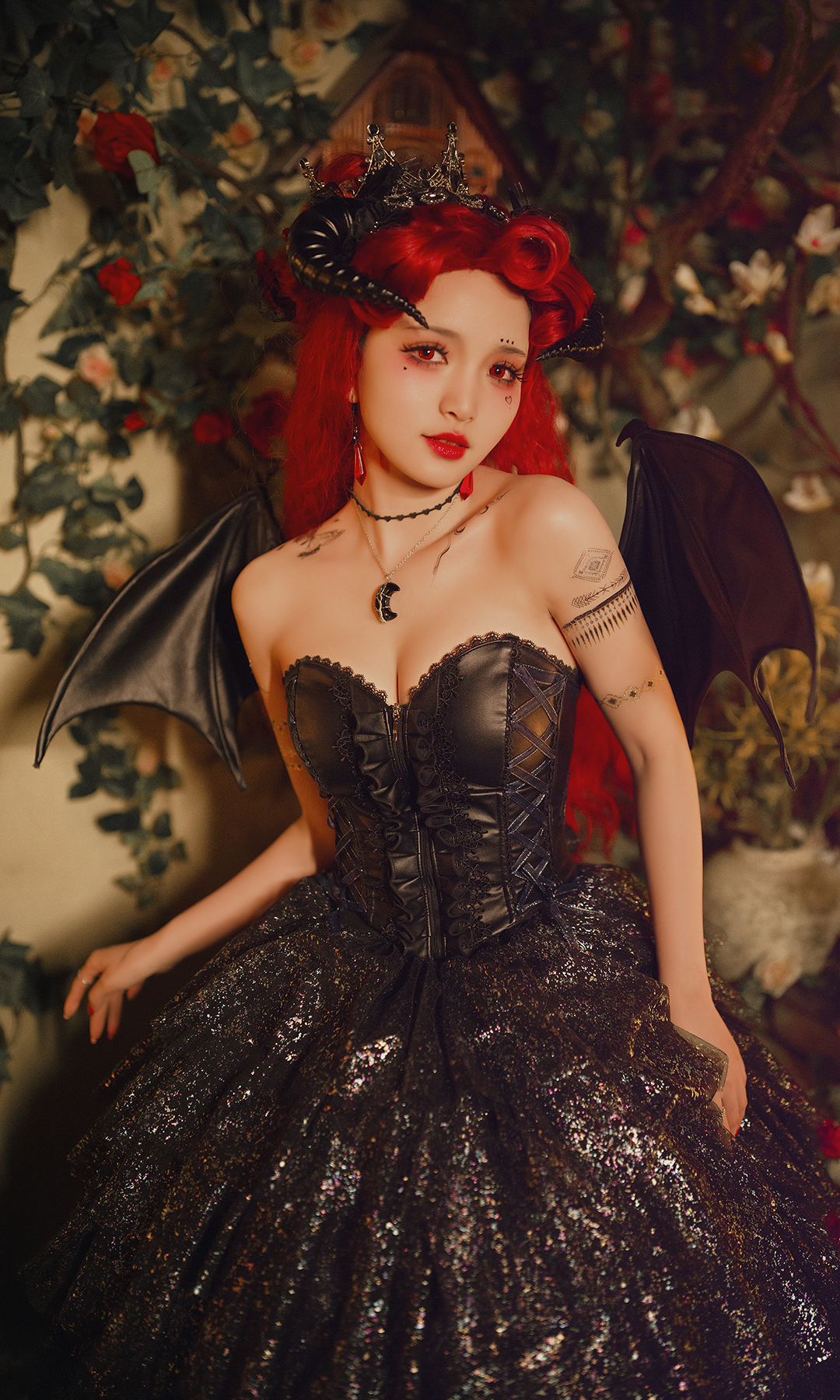 Arushalae | Twin Moon Devils Dress Set