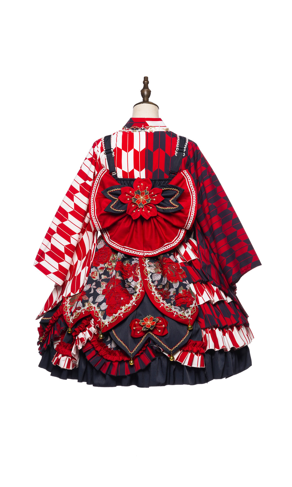 Yamakai no Izumi | Red Wa Lolita JSK Dress