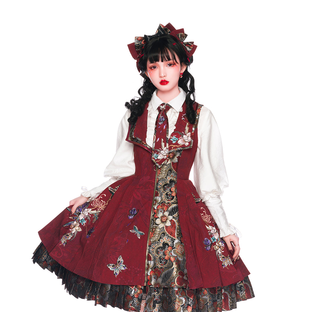 Zhaoge | Butterfly & Phoenix Eastern Fantasy Dress Set