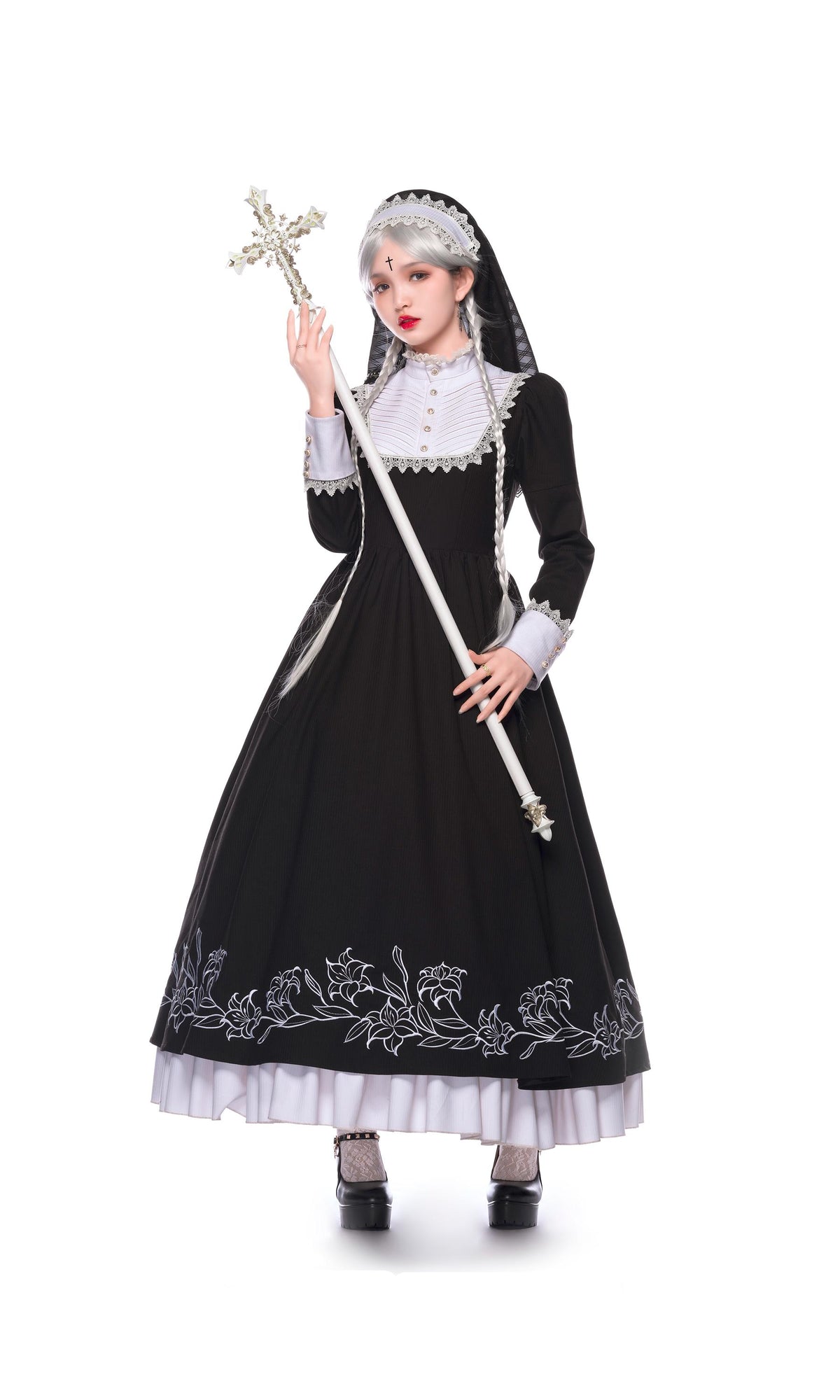 Lobnya | Gothic Nun OP Dress Set