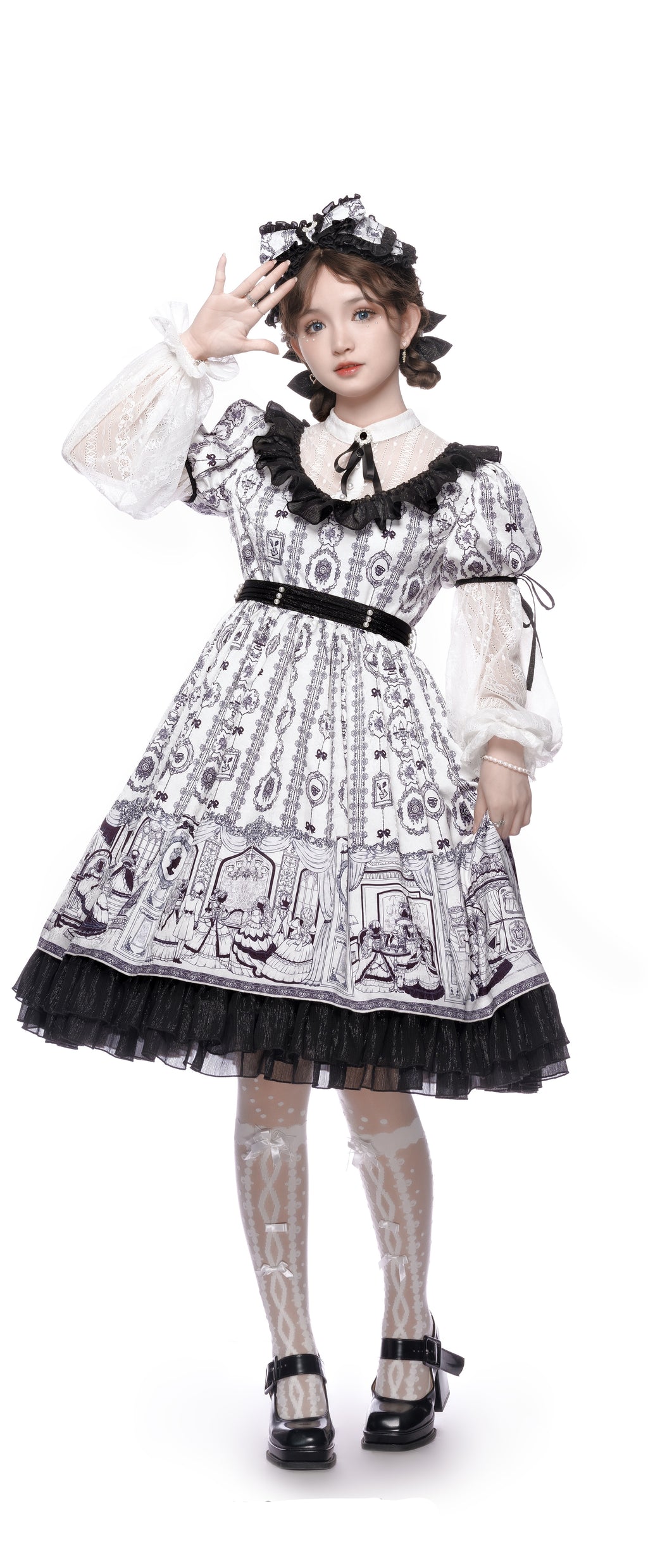 Porcelain Marionette | Dollcore OP Dress Set