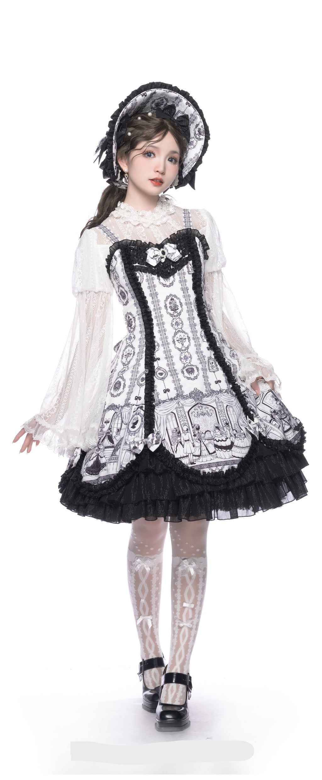Porcelain Marionette | Dollcore OP Dress Set