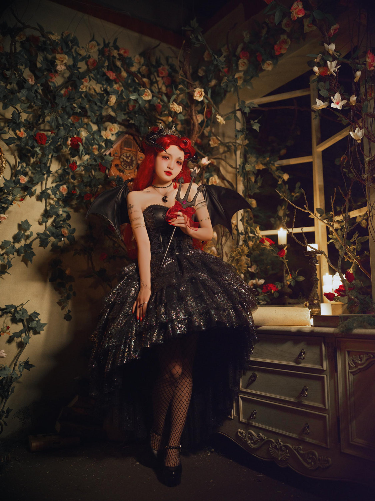 Arushalae | Twin Moon Devils Dress Set
