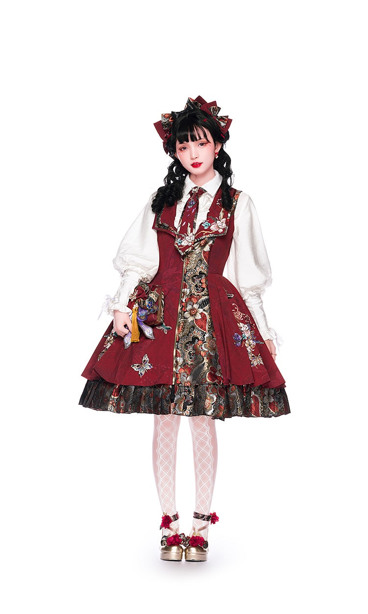 Zhaoge | Butterfly & Phoenix Eastern Fantasy Dress Set