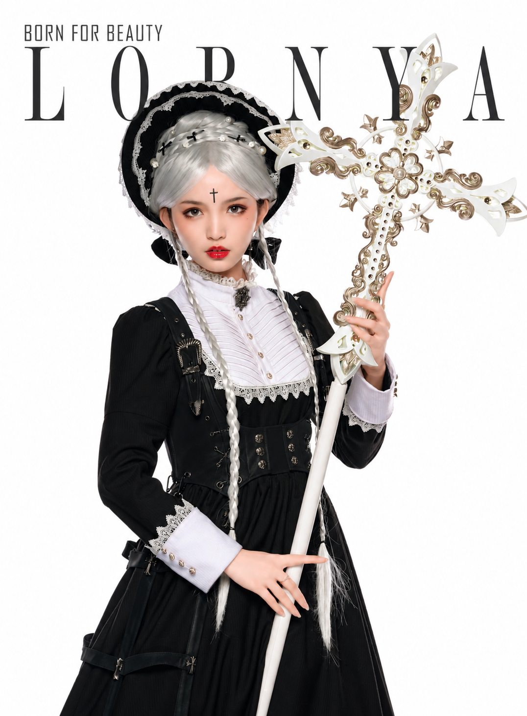 Lobnya | Gothic Nun OP Dress Set
