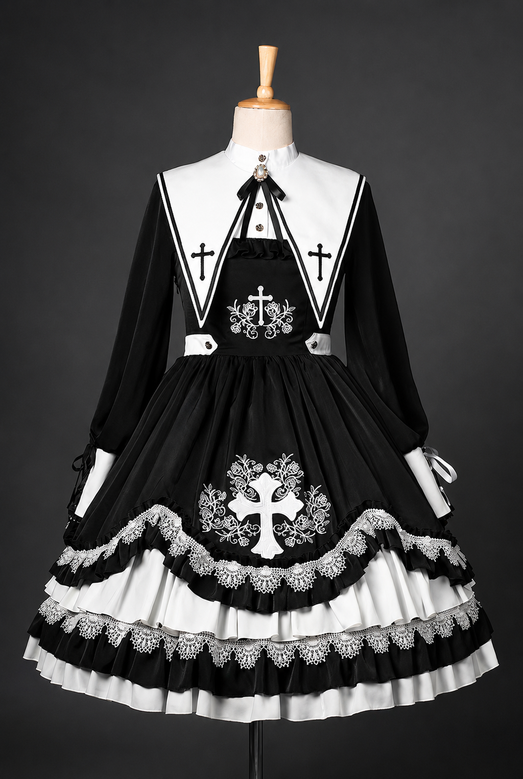 Eternal Night | Gothic Nun OP Dress Set