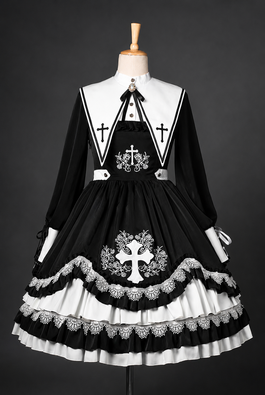 Eternal Night | Gothic Nun OP Dress Set
