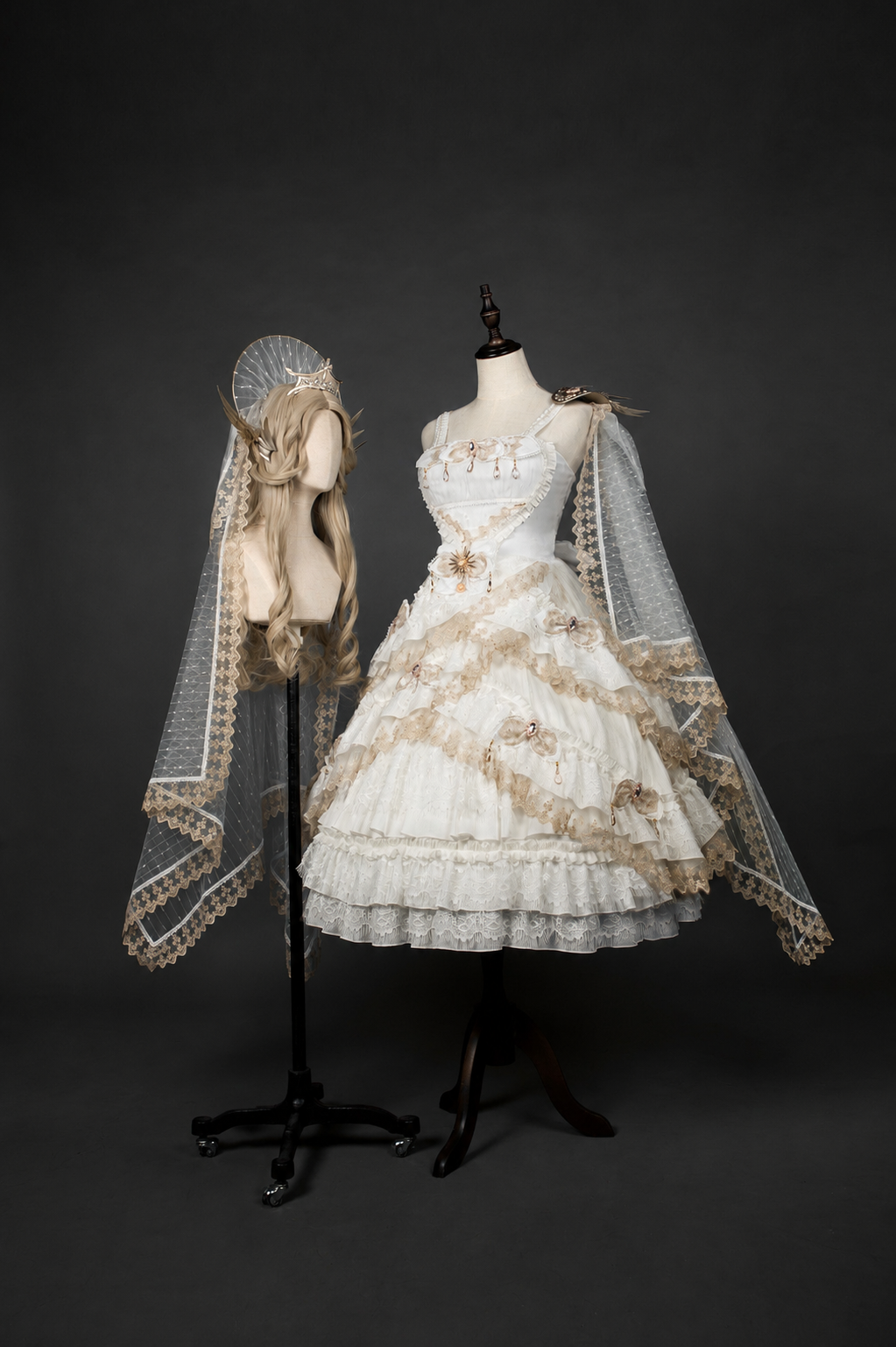 Astoria Gothic Lolita JSK | Angel & Dragon Two-Tone Dress Set