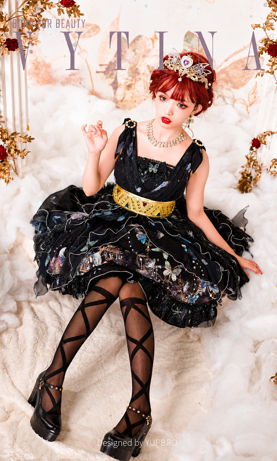 Vytina | Butterfly Fairycore JSK Dress Set