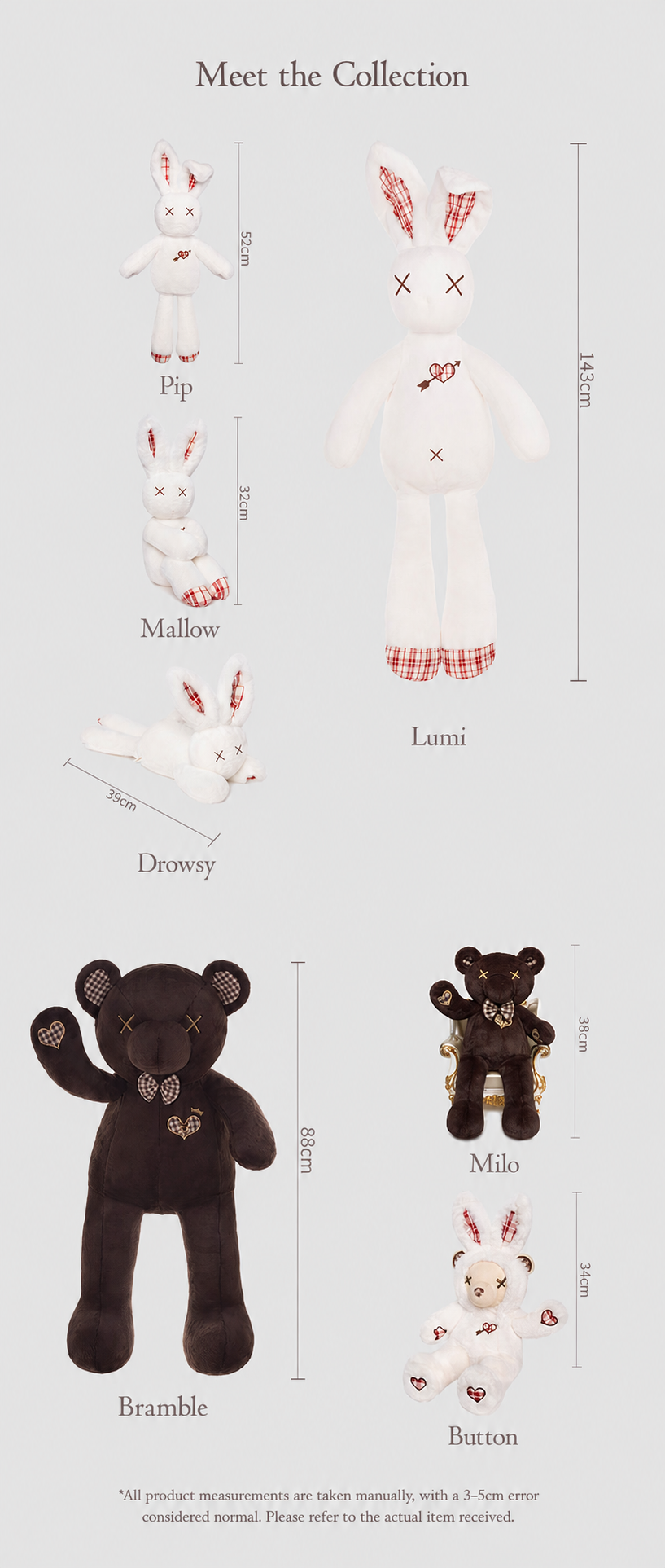 Clockwork Storykin | Rabbit & Bear Plush Collection