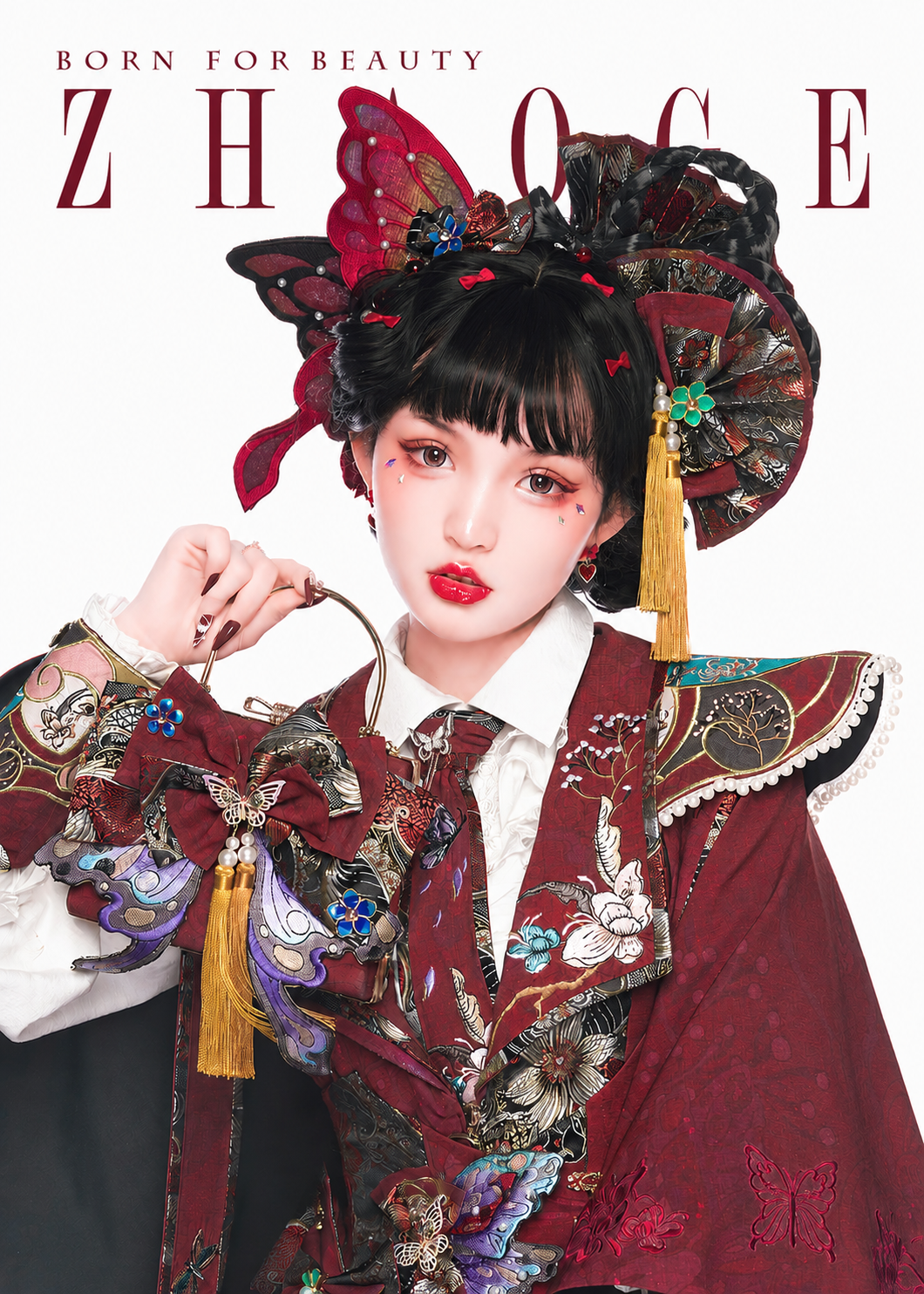 Zhaoge | Butterfly Kiss-Lock Handbag