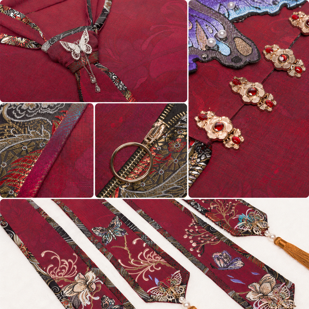 Zhaoge | Butterfly & Phoenix Eastern Fantasy Dress Set