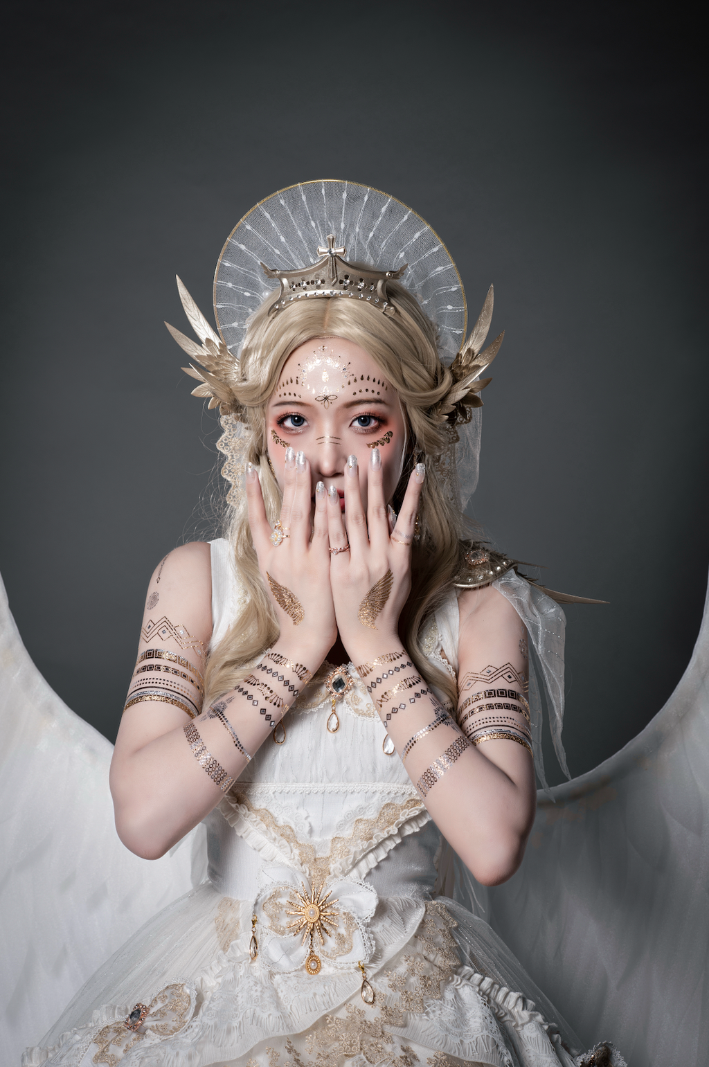 Astoria Gothic Lolita JSK | Angel & Dragon Two-Tone Dress Set