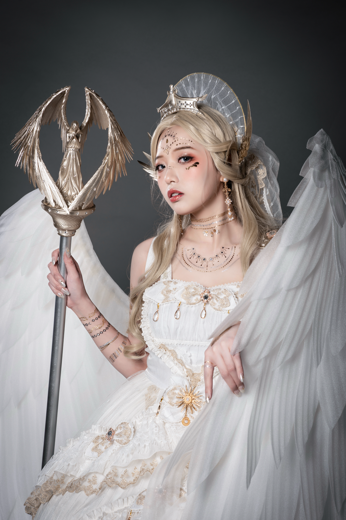 Astoria Gothic Lolita JSK | Angel & Dragon Two-Tone Dress Set