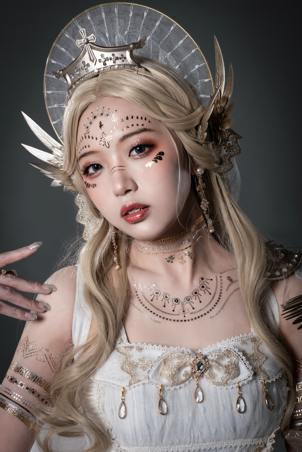 Astoria Gothic Lolita JSK | Angel & Dragon Two-Tone Dress Set