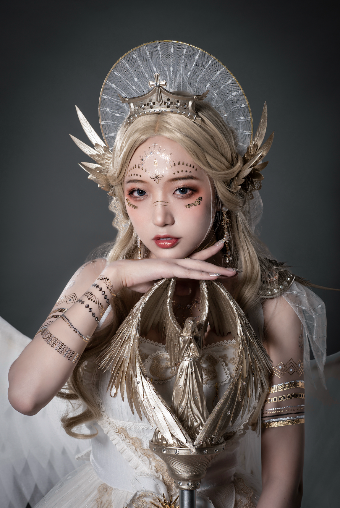 Astoria Gothic Lolita JSK | Angel & Dragon Two-Tone Dress Set