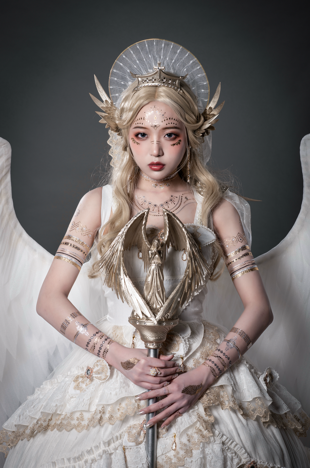 Astoria Gothic Lolita JSK | Angel & Dragon Two-Tone Dress Set