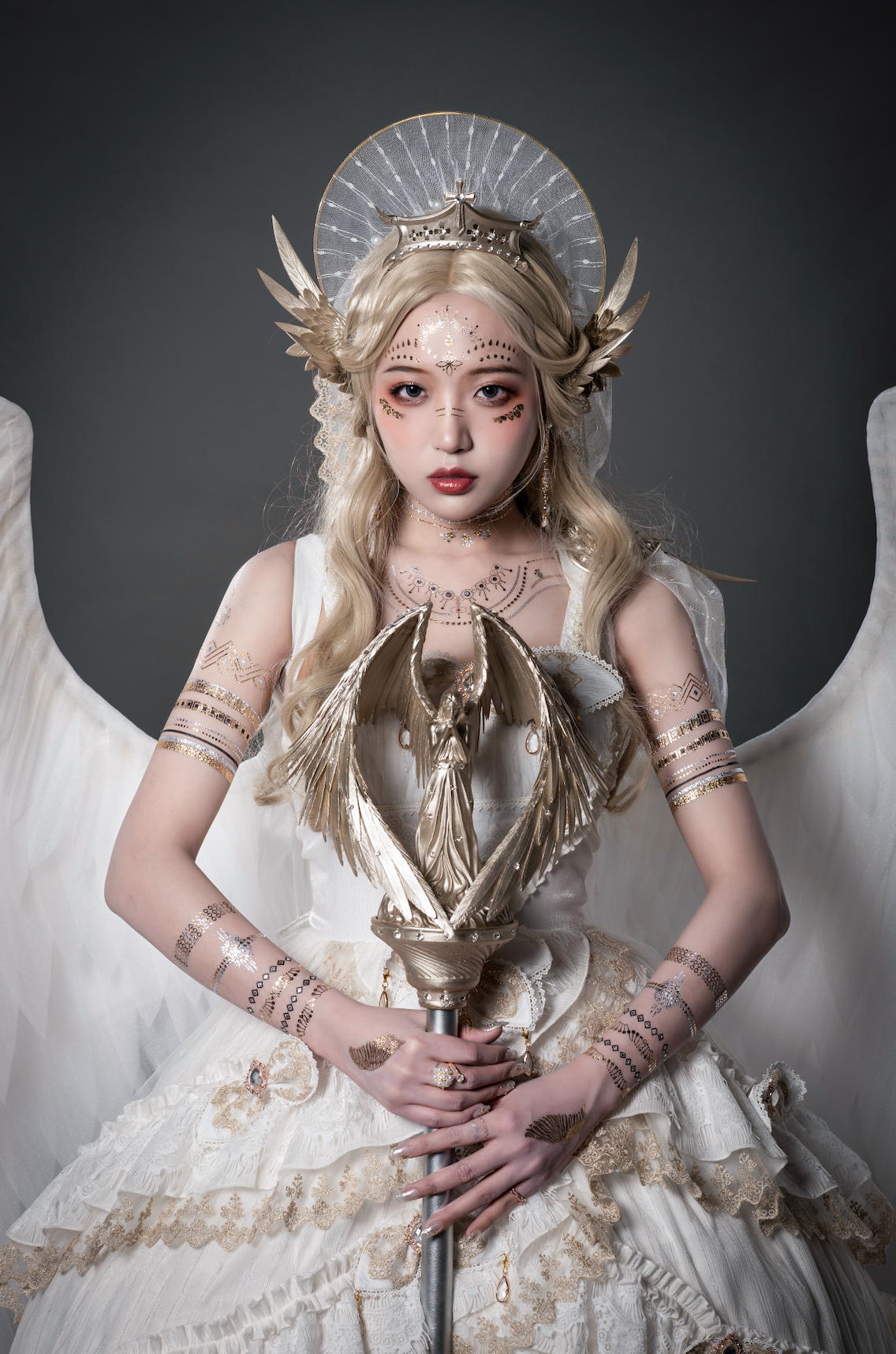 Astoria Gothic Lolita JSK | Angel & Dragon Two-Tone Dress Set
