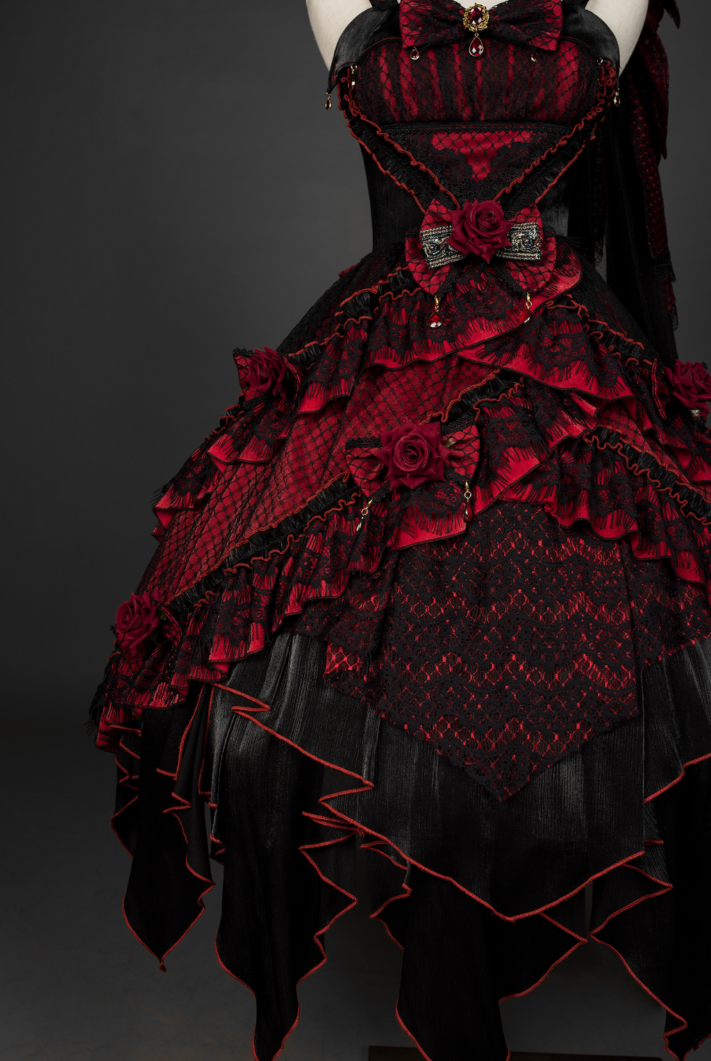 Astoria Gothic Lolita JSK | Angel & Dragon Two-Tone Dress Set