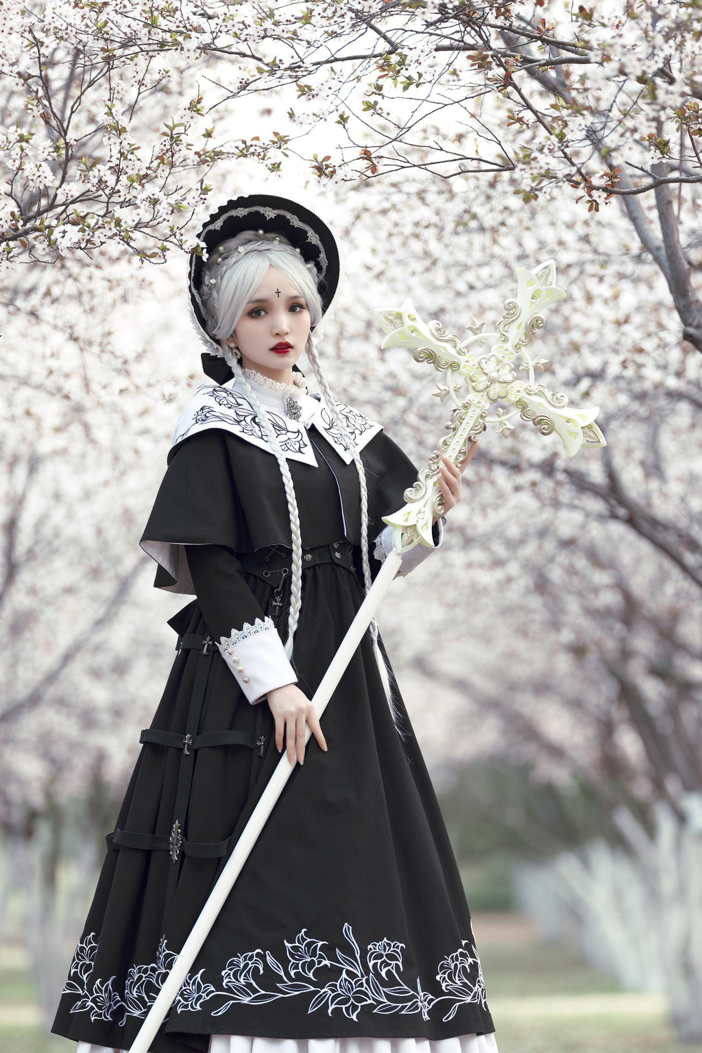 Lobnya | Gothic Nun OP Dress Set