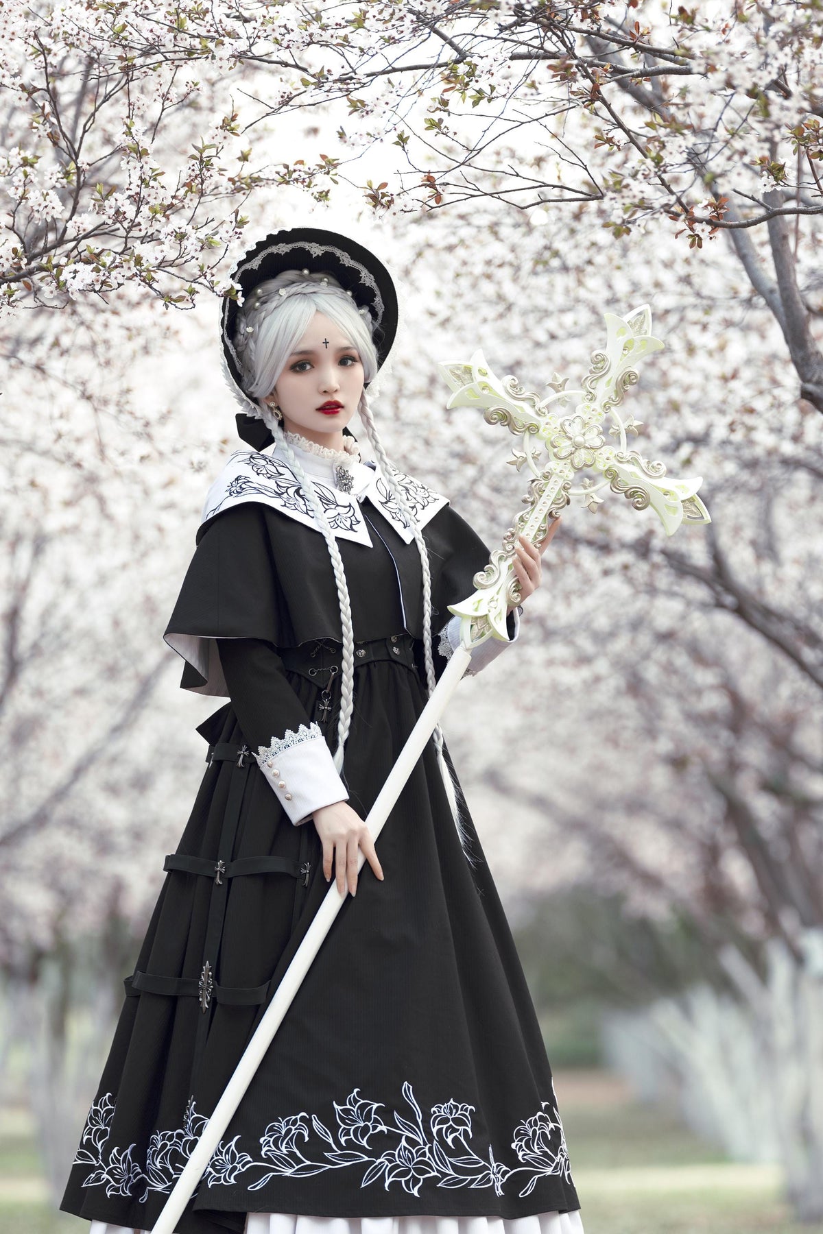 Lobnya | Gothic Nun OP Dress Set