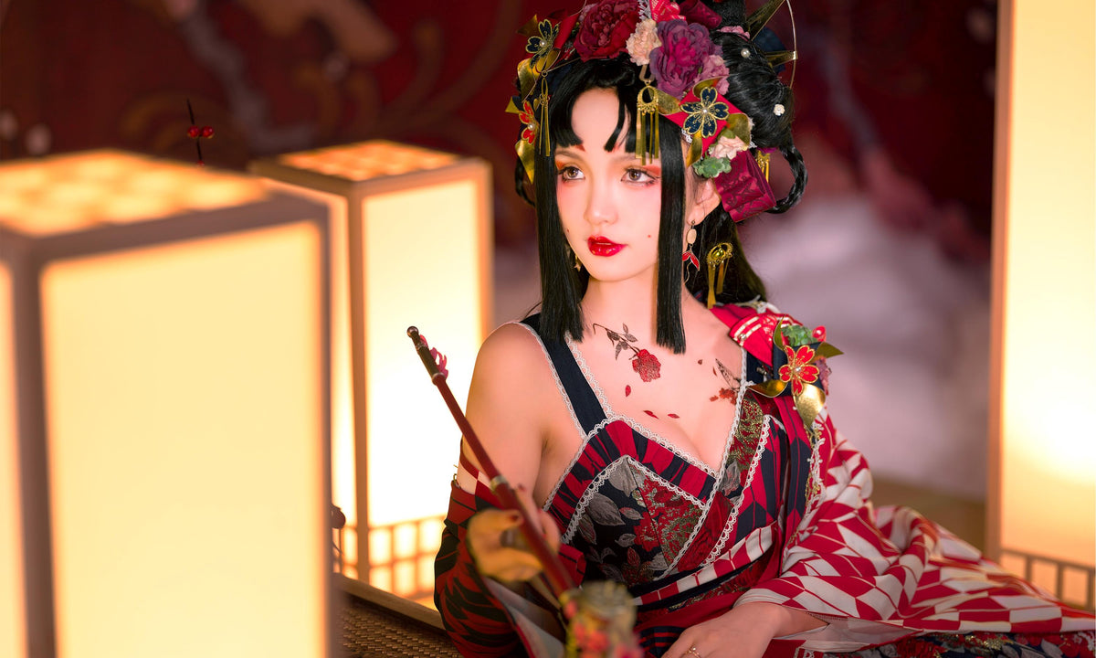 Yamakai no Izumi | Red Wa Lolita JSK Dress