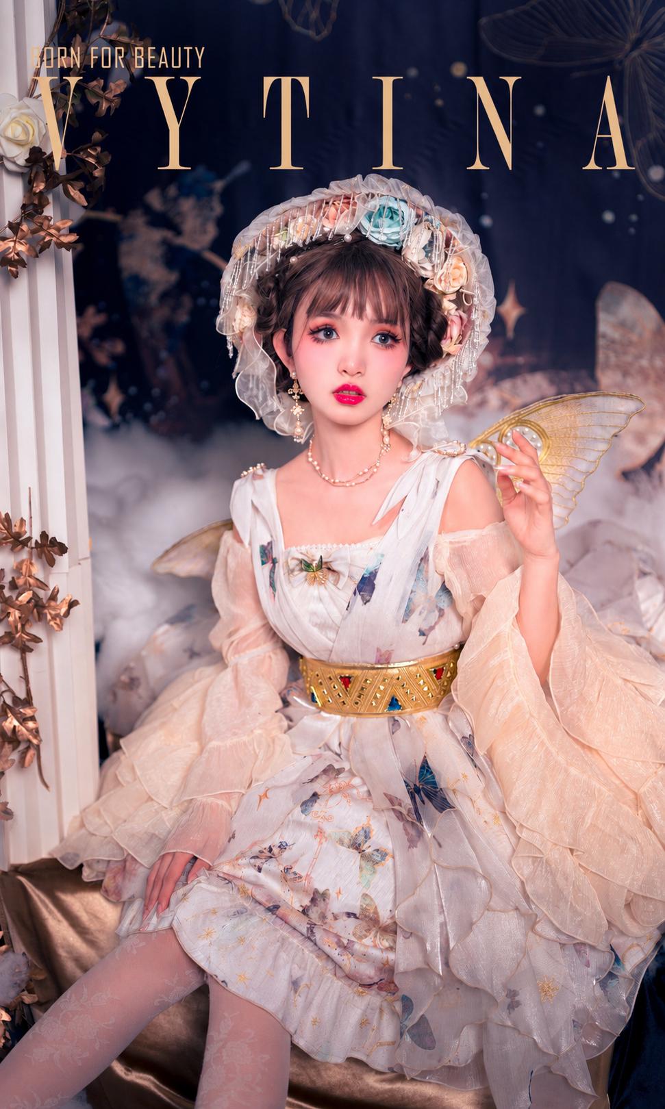 Vytina | Butterfly Fairycore JSK Dress Set
