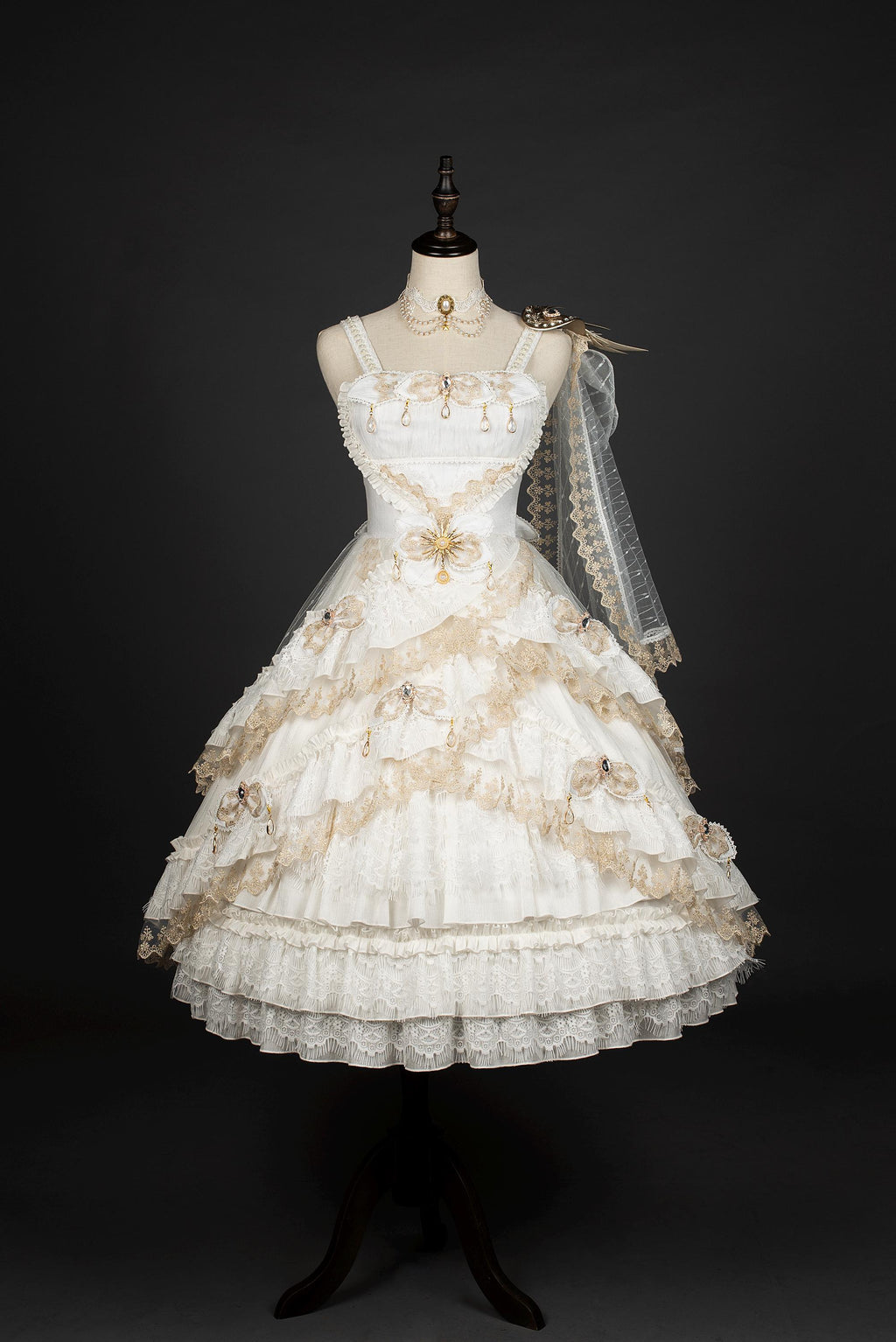 Astoria Gothic Lolita JSK | Angel & Dragon Two-Tone Dress Set